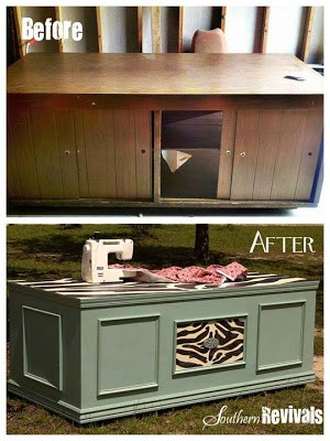 Becoming Beauty ~ A Sewing Cabinet Revival