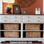 Vintage Dresser Turned Pottery Barn Style Storage A Dresser Revival