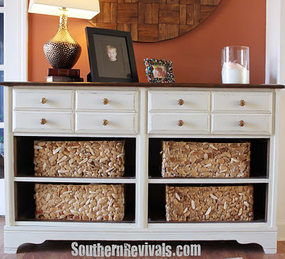 Vintage Dresser Turned Pottery Barn Style Storage A Dresser Revival