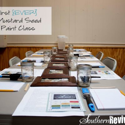 My First {EVER} Milk Paint Class A Teaching Revival