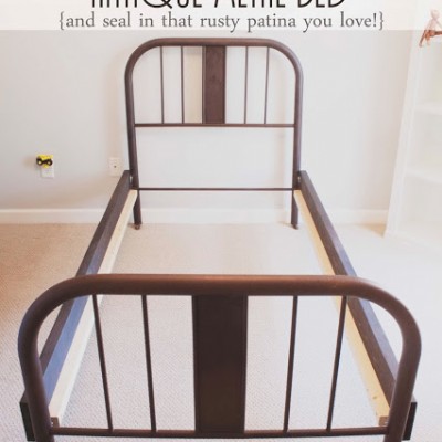 How to Make a Frame for an Antique Metal Bed | And Seal-in a Rusty Patina