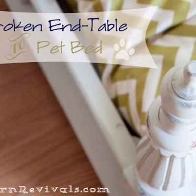 DIY End Table Pet Bed
