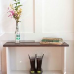 A Storage Bench for Small Entryway Space