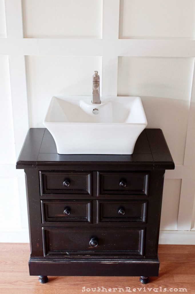 How to Turn an Old Nightstand Into a Bathroom Vanity Part 2