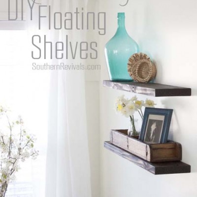 Southern Revivals | Cheap & Easy DIY Floating Shelves