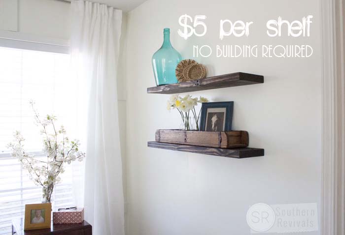 Quick Easy Budget Friendly Diy Floating Shelves