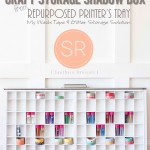 DIY Craft Storage Shadow Box from Repurposed Printer’s Tray