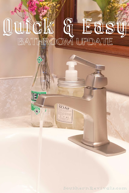 Quick Easy Bathroom Update Moen Boardwalk Faucet Install