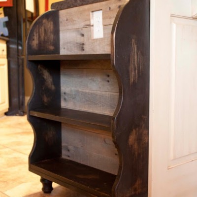 Custom Built Pallet Wood Bookshelf ~ Pottery Barn Style