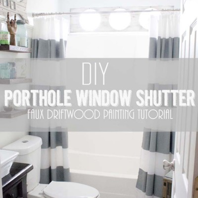 DIY Porthole Window Shutter Tutorial