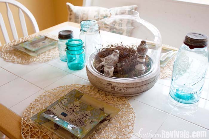 Updating a Tile Top Table with Wood Top