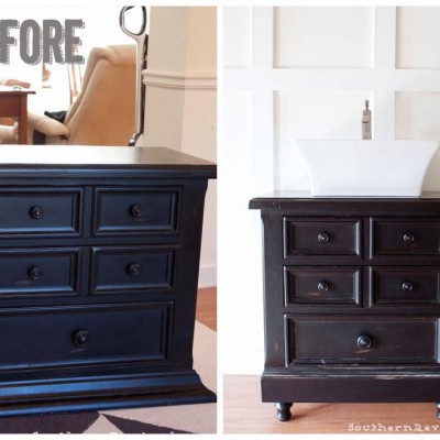 Turning Our Nightstand into Our Bathroom Vanity | Part 1