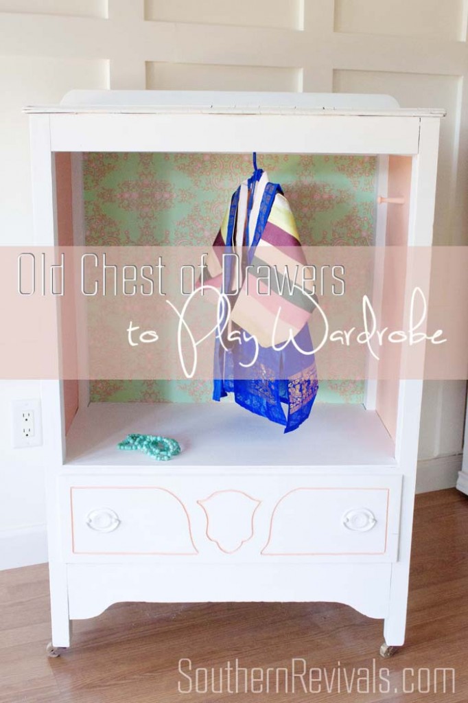 Repurposed Chest of Drawers Becomes Play Wardrobe