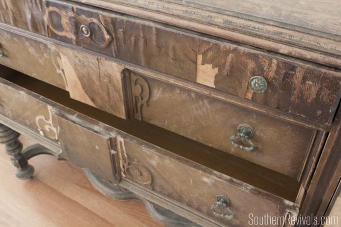 Southern Revivals | Antique Sideboard Buffet by Hellam Furniture Co