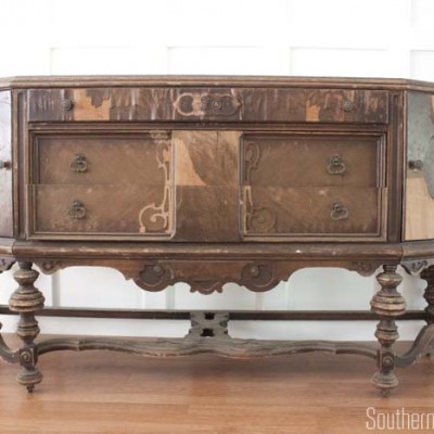 Southern Revivals | Antique Sideboard Buffet by Hellam Furniture Co