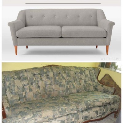 Deciding on A Brand New Sofa or an Old Sofa Made New? #reupholstery #furnituremakeover #sofa #couch