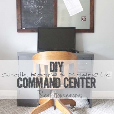 DIY Message Board + Command Center | Back To School #chalkboard #backtoschool #SouthernRevivals SouthernRevivals.com