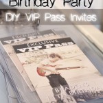 DIY Rock N Roll Party Exclusive VIP Pass Invites