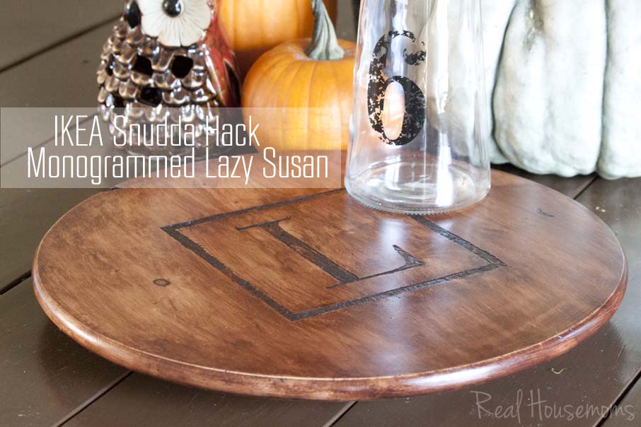 Ikea Snudda Monogrammed Lazy Susan Hack Southern Revivals