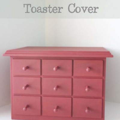 Faux Apothecary Cabinet Toaster Cover Storage