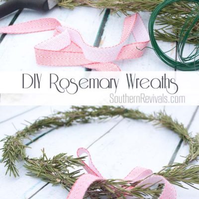 DIY Rosemary Wreaths