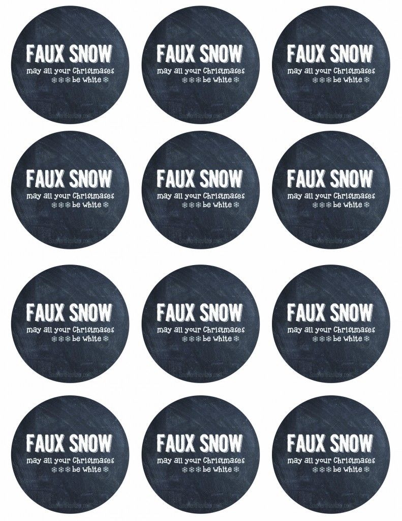 DIY Fake Play Snow + FREE Printable | Last Minute Stocking Stuffer