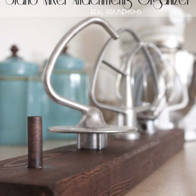 DIY Stand Mixer Attachments Organizer