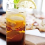 Adult Pizza + Game Night | Tipsy Peach Tea Recipe