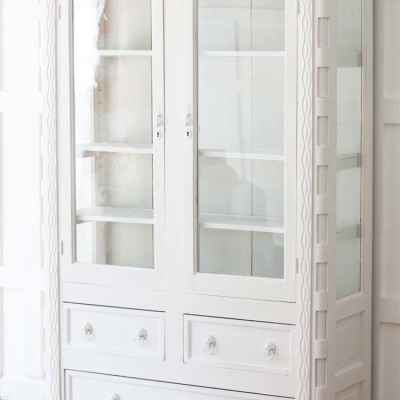 Handcrafted Mahogany China Cabinet Makeover