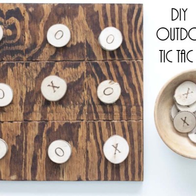 DIY Outdoor Tic Tac Toe Board Game