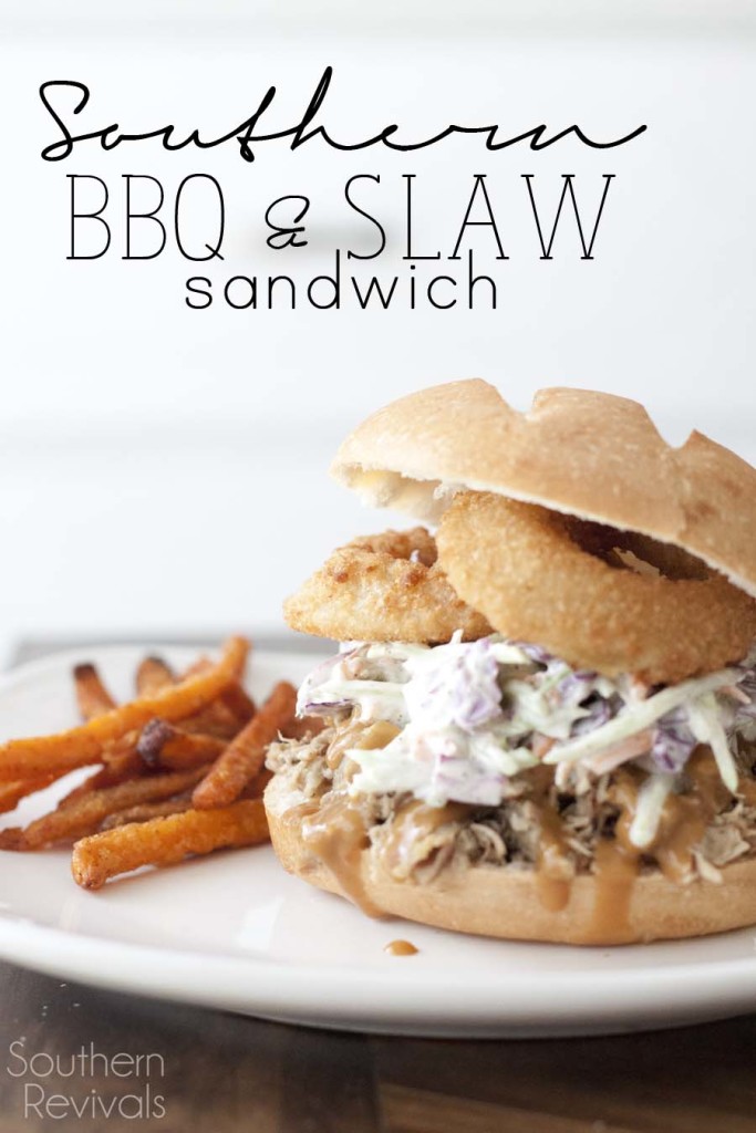 Southern BBQ Slaw Sandwich Southern Revivals