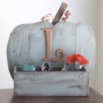 DIH Rustic Pumpkin Stand Utensil Holder