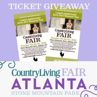 Country Living Fair Atlanta Ticket Giveaway