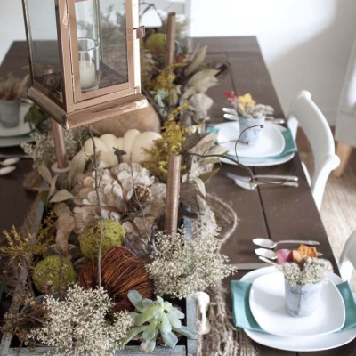 Fall Autumn Thanksgiving Tablescape Ideas