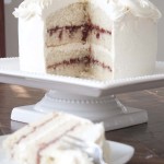 White Chocolate Raspberry Vanilla Cake {Gluten Free}