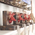 DIY Wooden Reindeer Stocking Holders