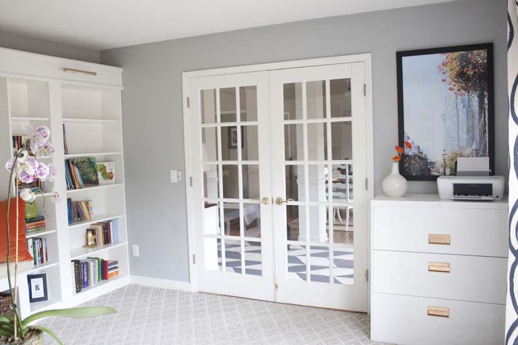 Office Makeover Reveal Ikea Hack Built In Billy Bookcases