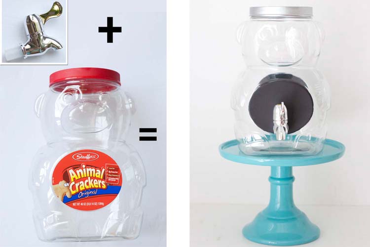 Animal Cracker Bear Jug DIY Beverage Dispenser