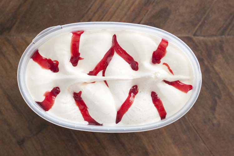 Homemade Cherry Cheesecake Fried Ice Cream