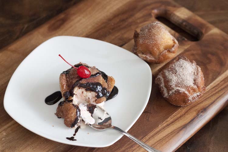 Homemade Cherry Cheesecake Fried Ice Cream