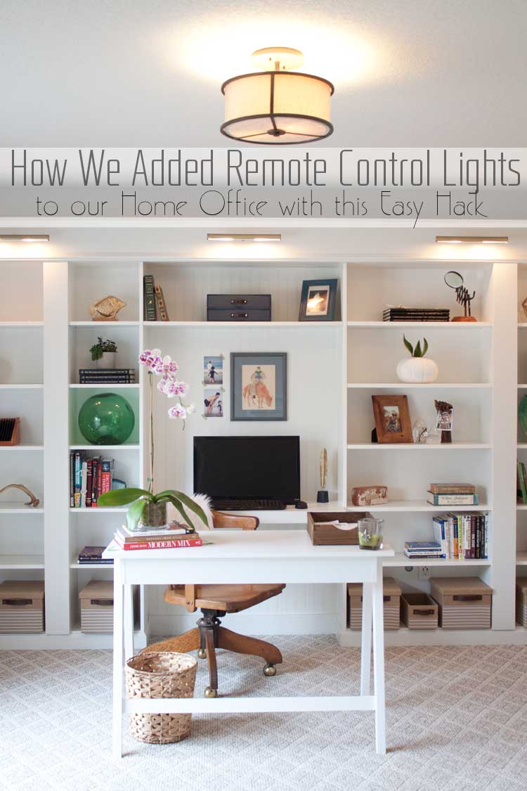 How We Added Remote Control Lights to Our Home Office