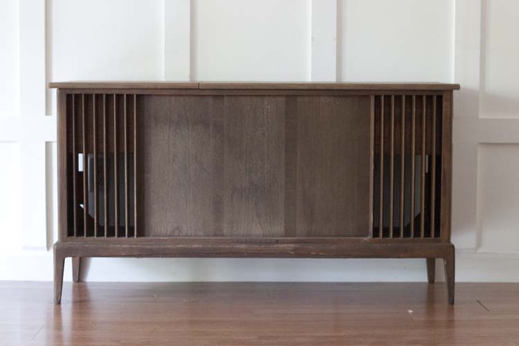 Vintage Stereo Cabinet Makeover With Bluetooth And Wet Bar