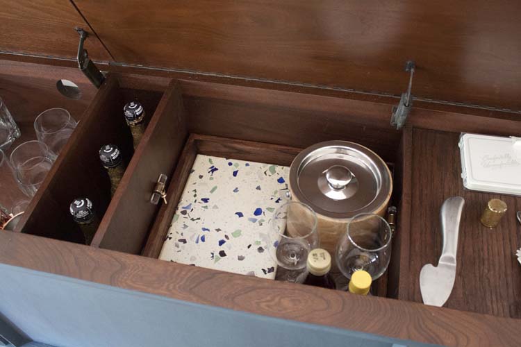 Vintage Stereo Cabinet Wet Bar