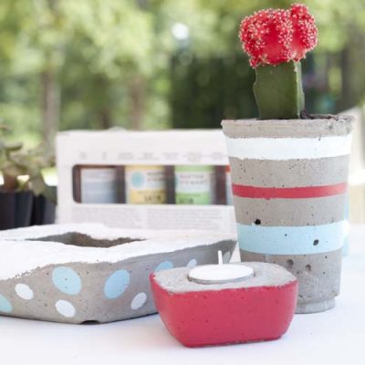 DIY Concrete Planters