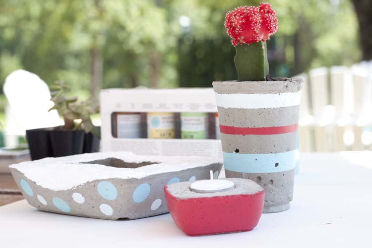 DIY Concrete Planters