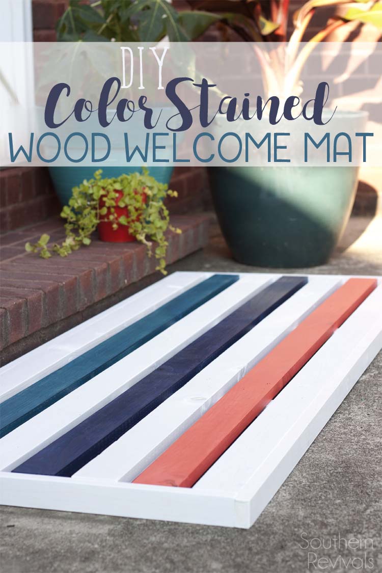 DIY Wooden Welcome Mat