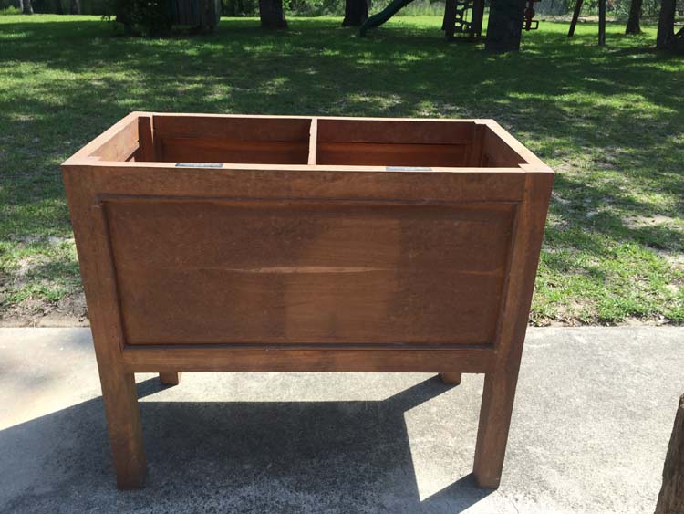 Wooden Planter Beverage Cooler