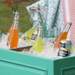 Wooden Planter Beverage Cooler