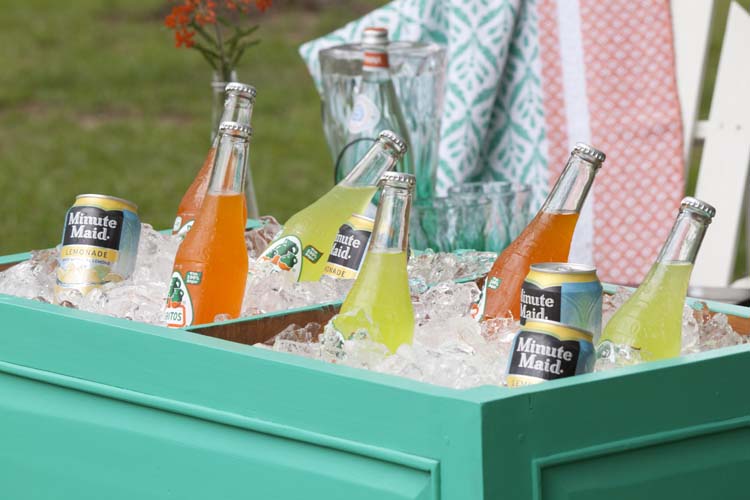 Wooden Planter Beverage Cooler