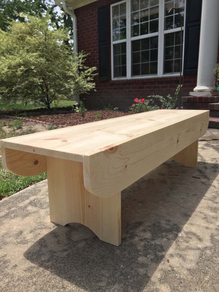 DIY Farmhouse Style Milking Bench